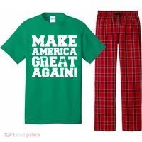 Make America Great Again! Donald Trump St. Patrick's Day Clover Shamrocks Pajama Set thumb 0