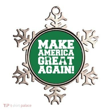 Make America Great Again! Donald Trump St. Patrick's Day Clover Shamrocks Ornament