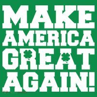 Make America Great Again! Donald Trump St. Patrick's Day Clover Shamrocks Ornament thumb 1