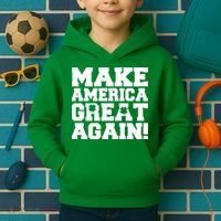 Make America Great Again! Donald Trump St. Patrick's Day Clover Shamrocks Kids Hoodie thumb 2