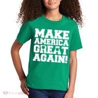 Make America Great Again! Donald Trump St. Patrick's Day Clover Shamrocks Kids T-Shirt thumb 2