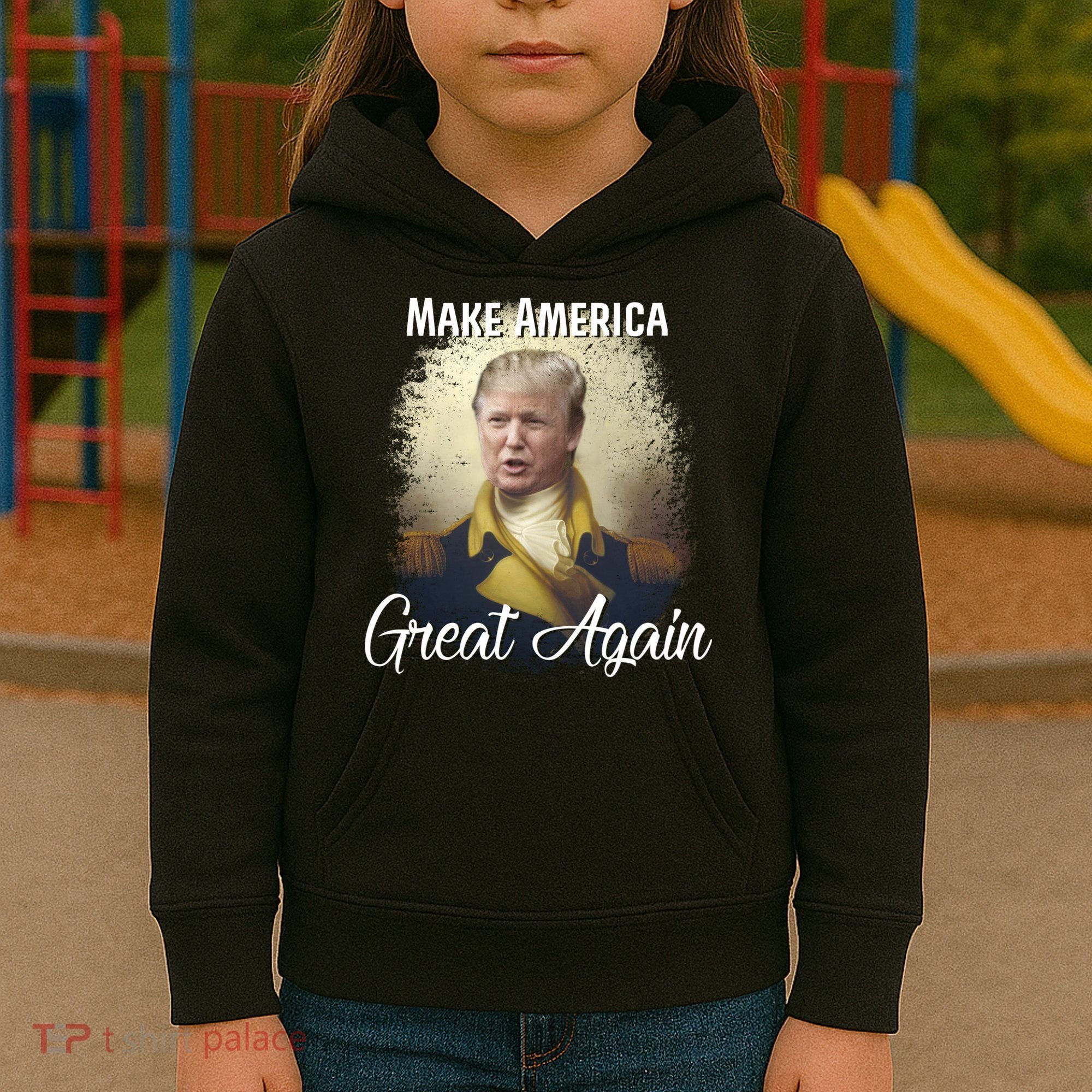 Make America Great Again Historic Trump Kids Hoodie