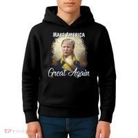 Make America Great Again Historic Trump Kids Hoodie thumb 4