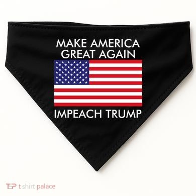 Make America Great Again Impeach Trump Anti Trump USA-Made Doggie Bandana