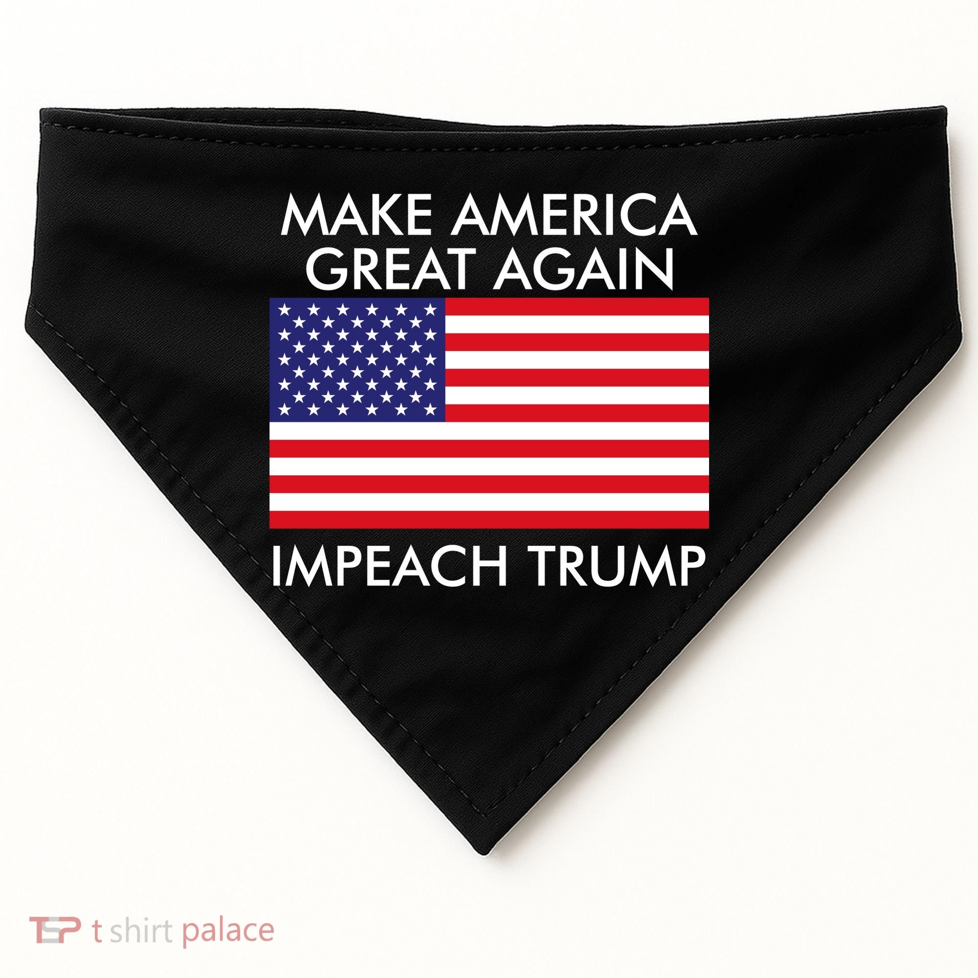 Make America Great Again Impeach Trump Anti Trump USA-Made Doggie Bandana