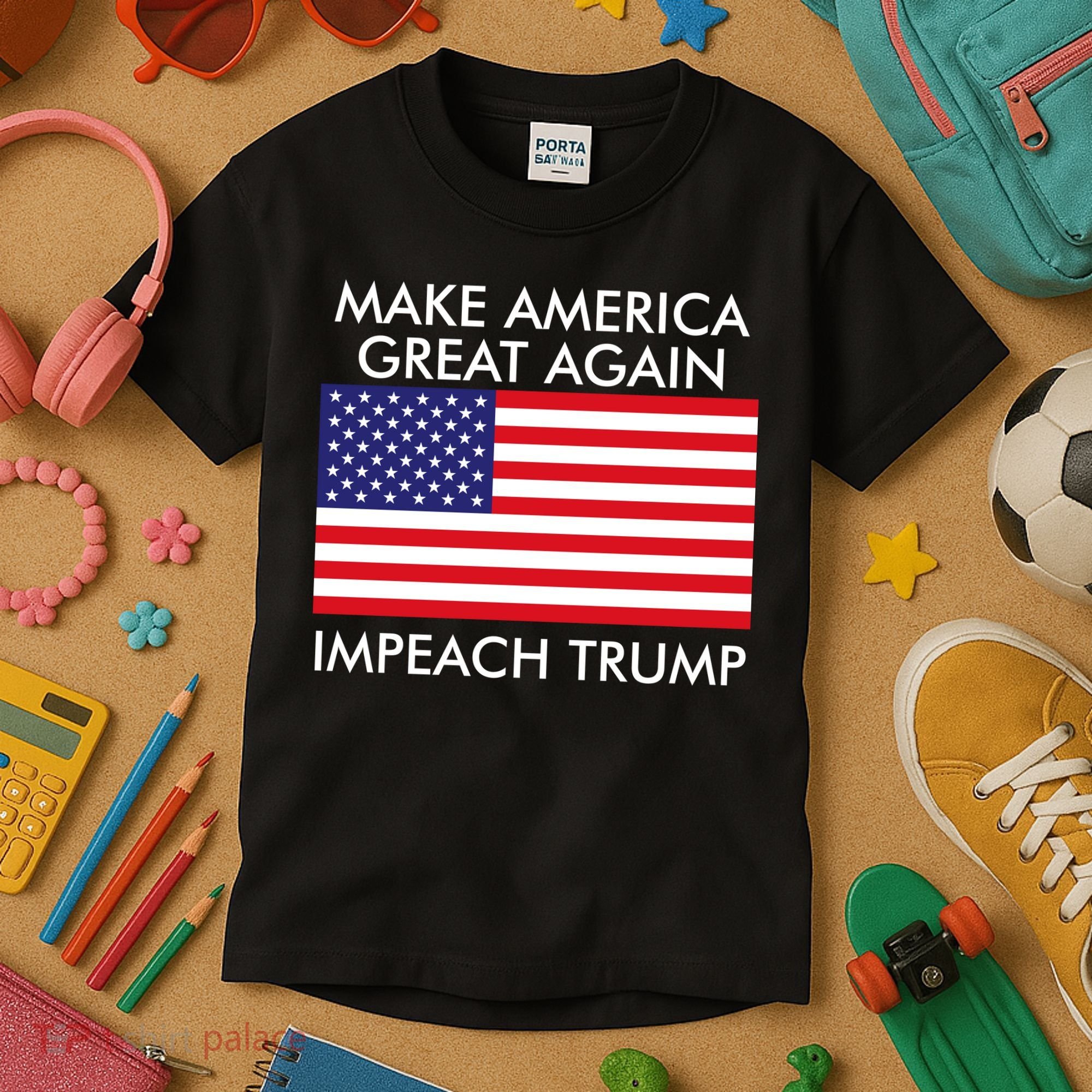 Make America Great Again Impeach Trump Anti Trump Kids T-Shirt