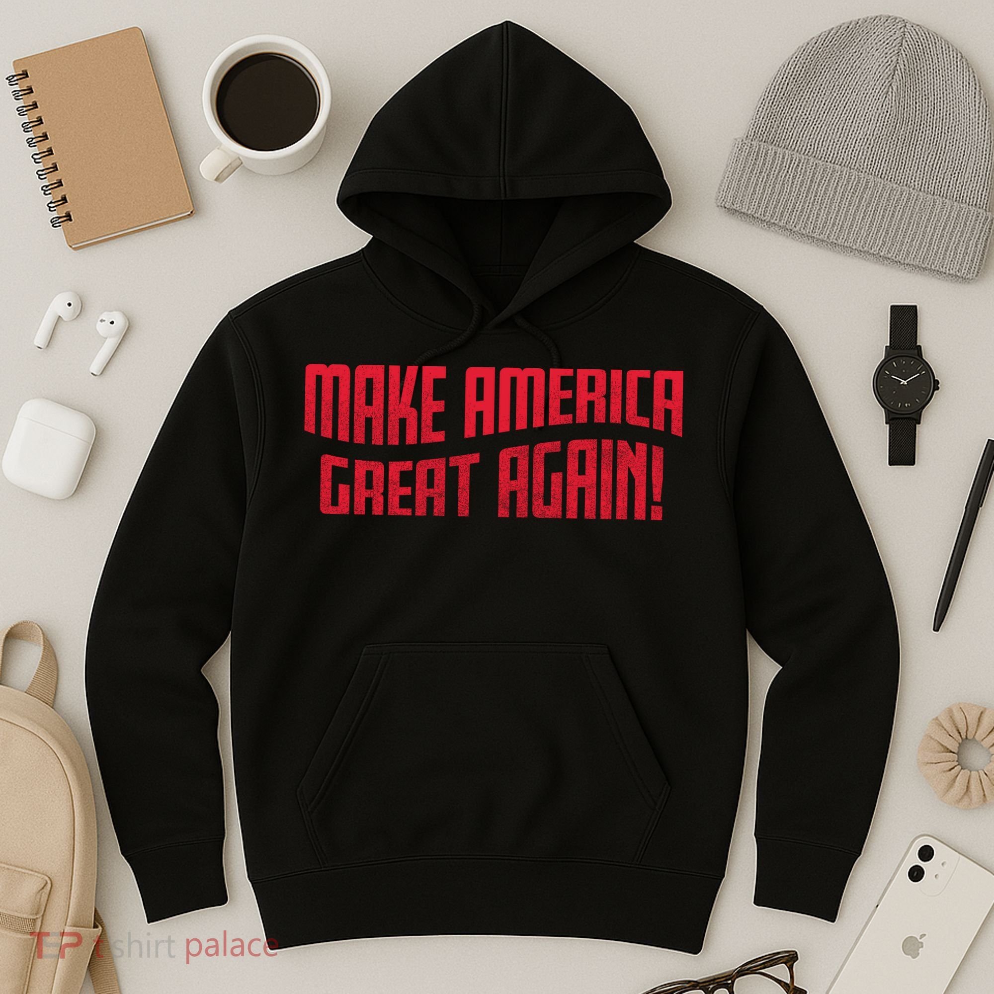 Make America Great Again Simple Logo Hoodie