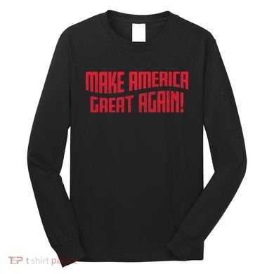 Make America Great Again Simple Logo Long Sleeve Shirt