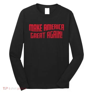 Make America Great Again Simple Logo Long Sleeve Shirt