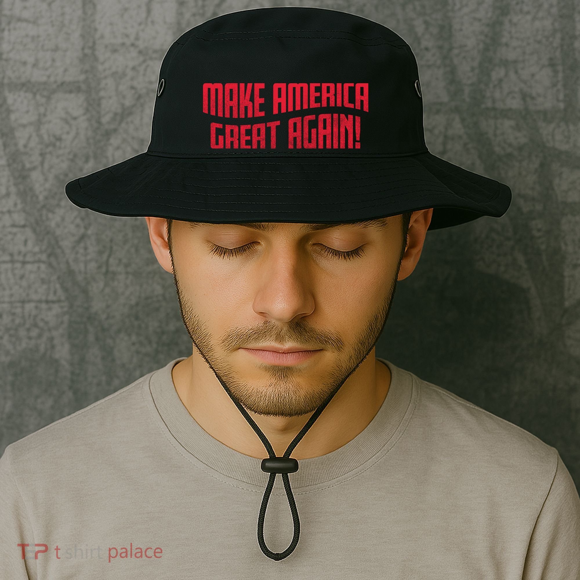 Make America Great Again Simple Logo Bucket Hat