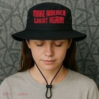 Make America Great Again Simple Logo Bucket Hat thumb 3