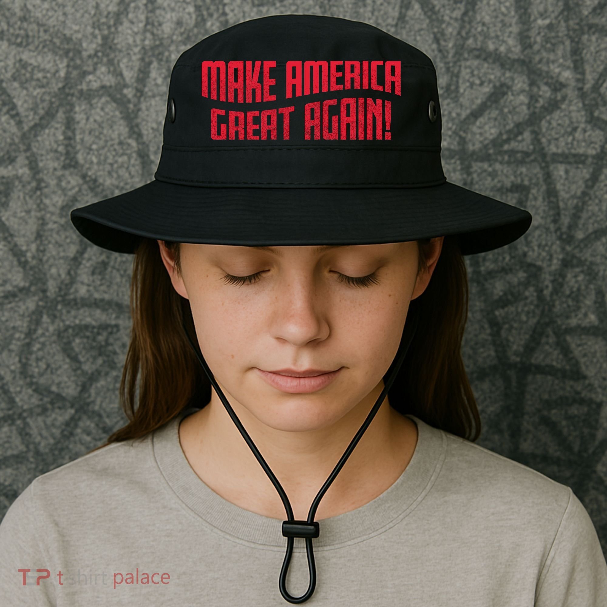 Make America Great Again Simple Logo Bucket Hat