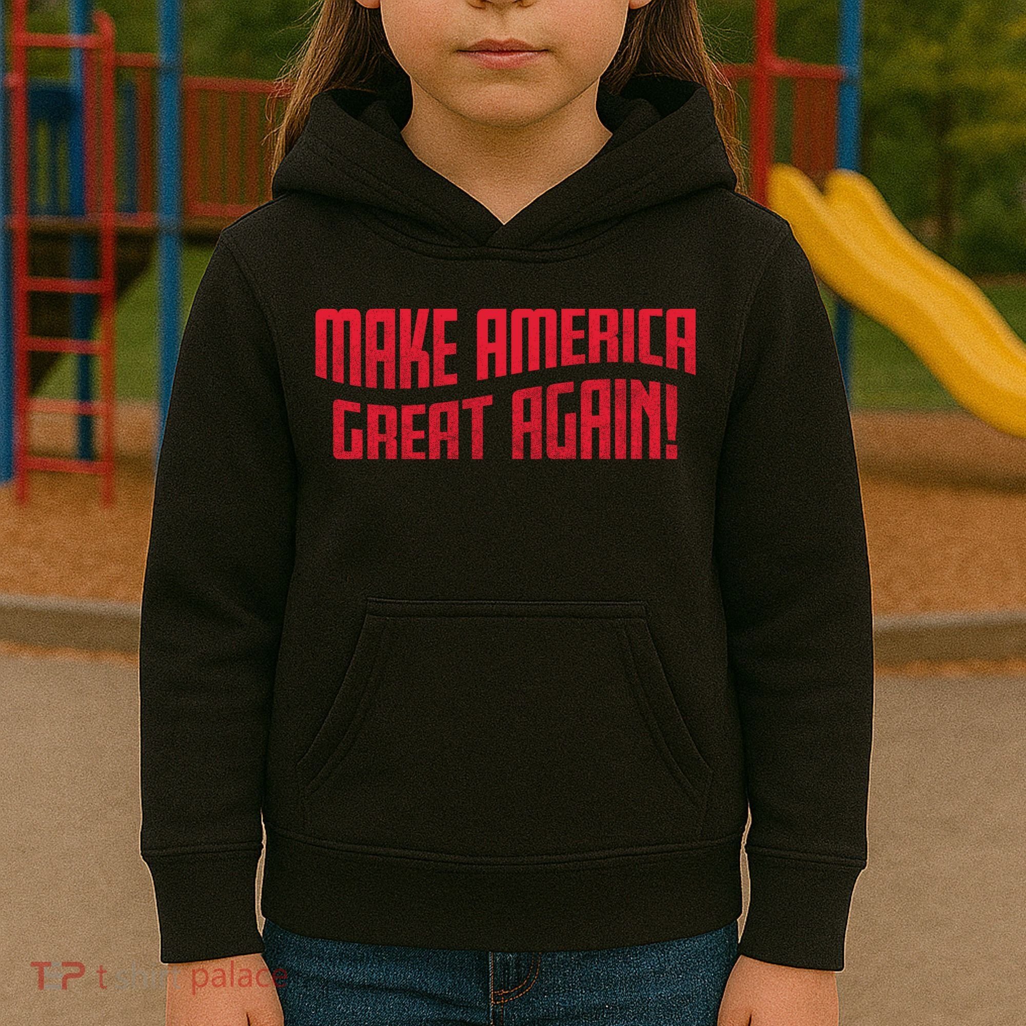 Make America Great Again Simple Logo Kids Hoodie