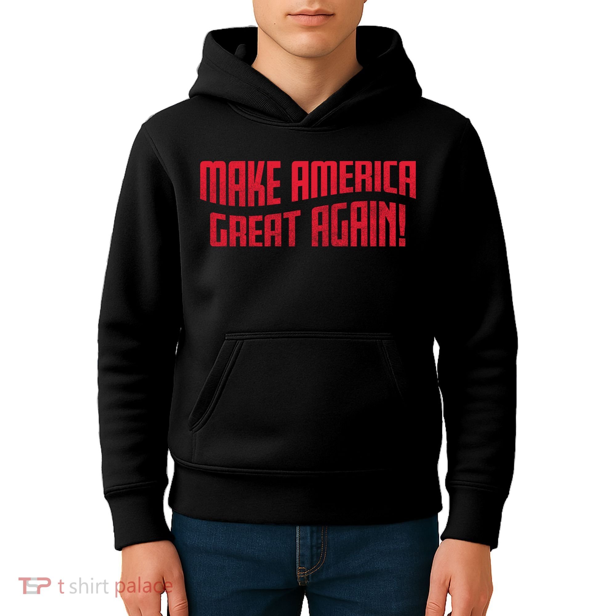 Make America Great Again Simple Logo Kids Hoodie