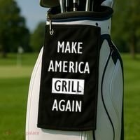 Make America Grill Again Golf Towel thumb 2