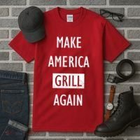 Make America Grill Again Tall T-Shirt thumb 3