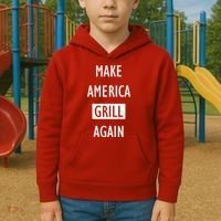 Make America Grill Again Kids Hoodie thumb 2
