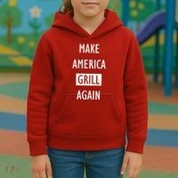 Make America Grill Again Kids Hoodie thumb 3