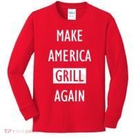 Make America Grill Again Kids Long Sleeve Shirt thumb 0