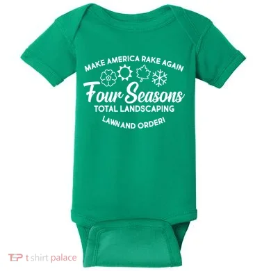 Make America Rake Again Four Seasons Baby Bodysuit