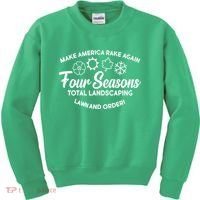 Make America Rake Again Four Seasons Kids Sweatshirt thumb 0