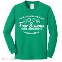 Make America Rake Again Four Seasons Kids Long Sleeve Shirt thumb 0