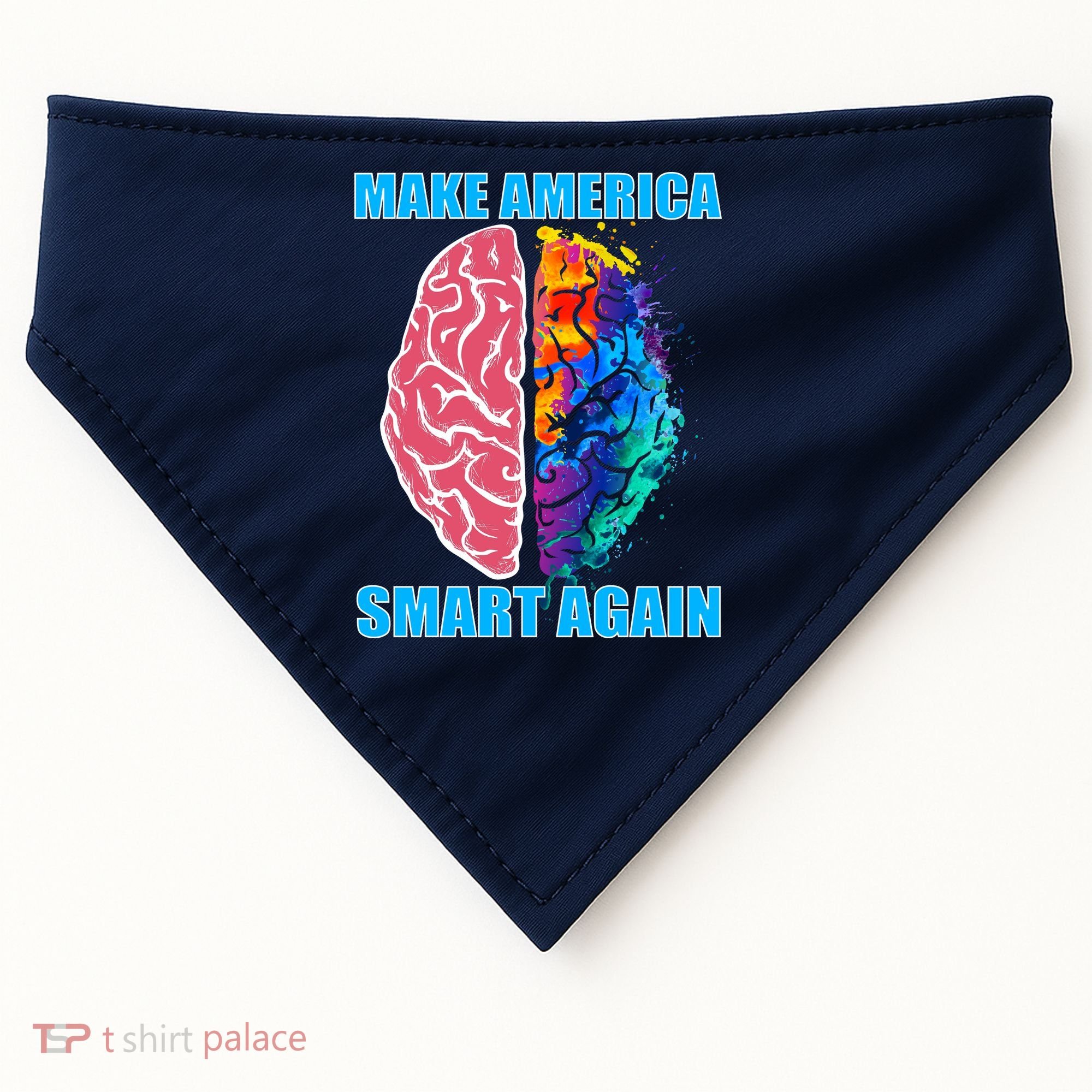 Make America Smart Again USA-Made Doggie Bandana