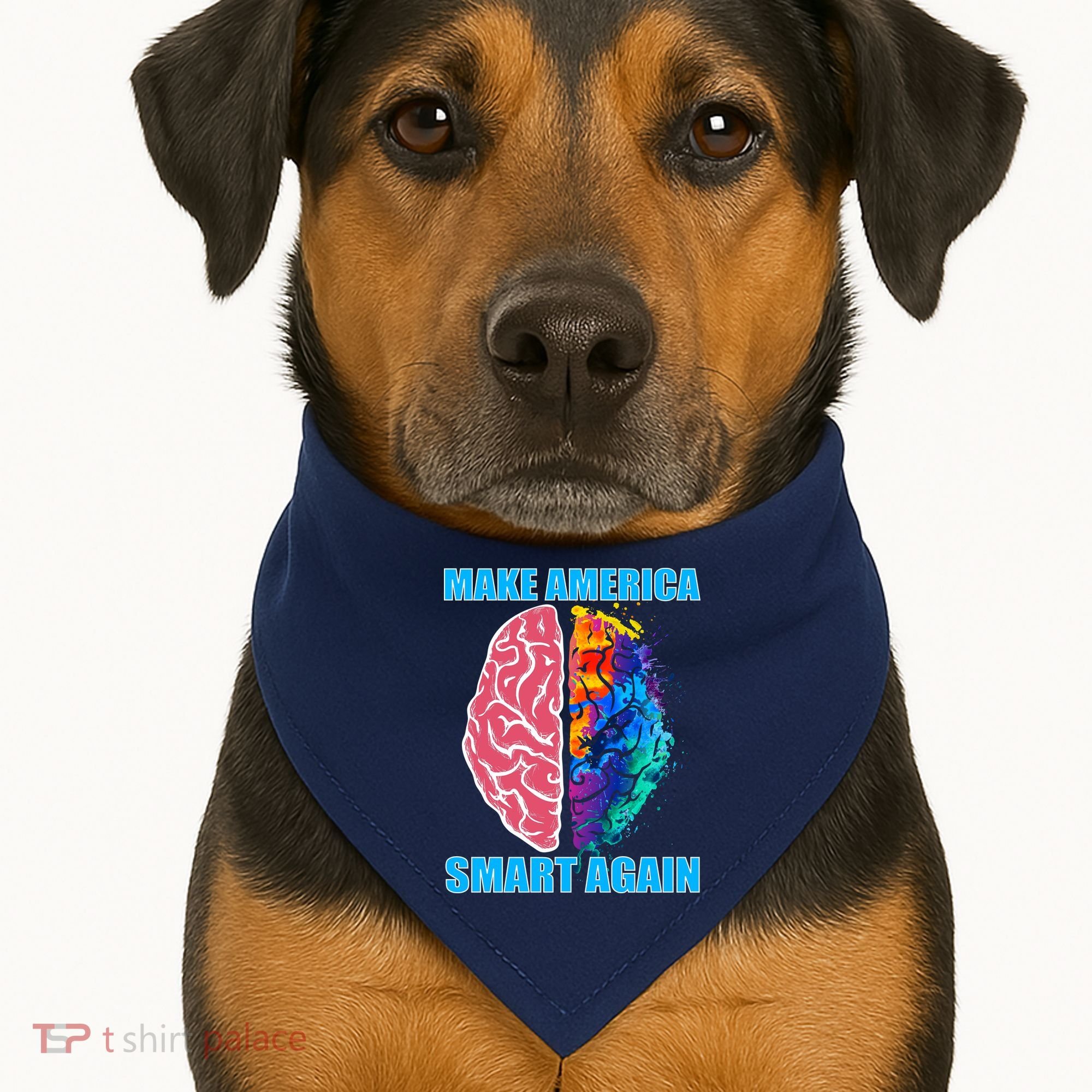 Make America Smart Again USA-Made Doggie Bandana