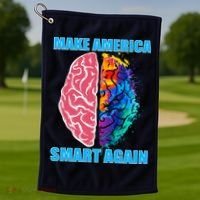 Make America Smart Again Golf Towel thumb 1
