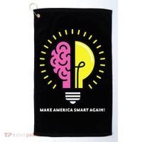 Make America Smart Again Science Brain Golf Towel thumb 0