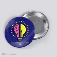 Make America Smart Again Science Brain Button thumb 0