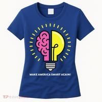 Make America Smart Again Science Brain Women's T-Shirt thumb 0