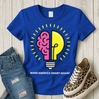 Make America Smart Again Science Brain Women's T-Shirt thumb 3