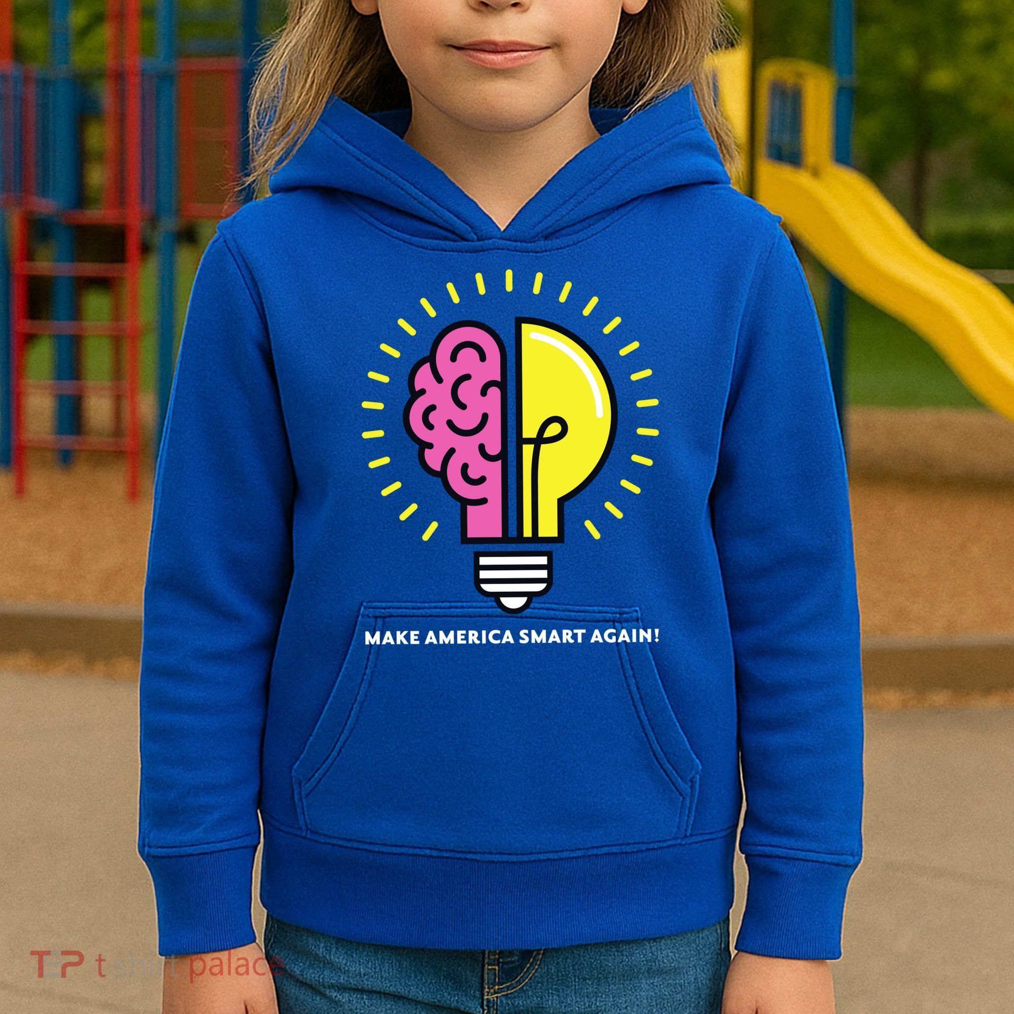 Make America Smart Again Science Brain Kids Hoodie