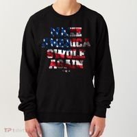 Make America Swole Again 4th of July USA Flag Women's Sweatshirt thumb 0