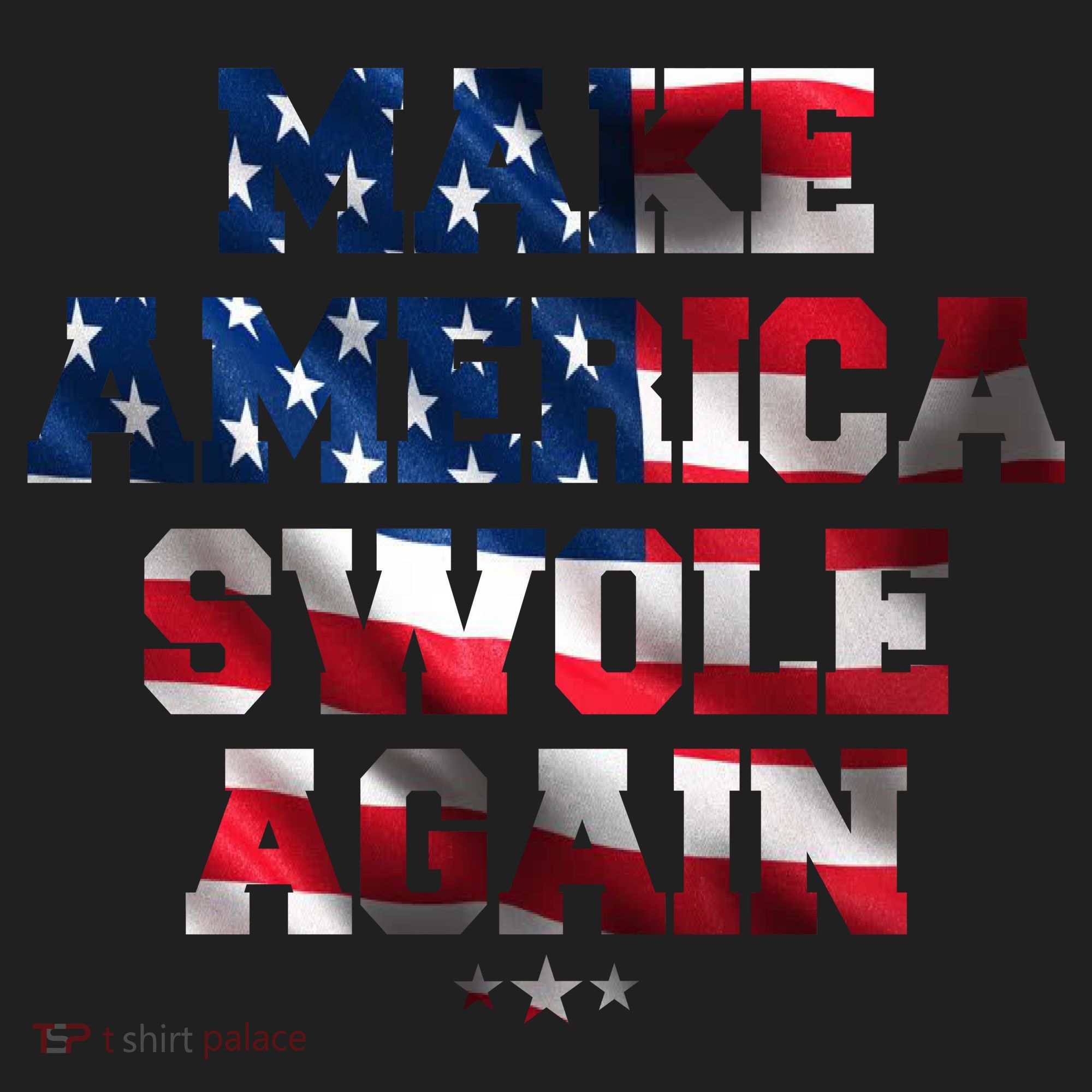 Make America Swole Again 4th of July USA Flag Women's Sweatshirt