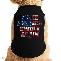 Make America Swole Again 4th of July USA Flag Doggie Tank thumb 0