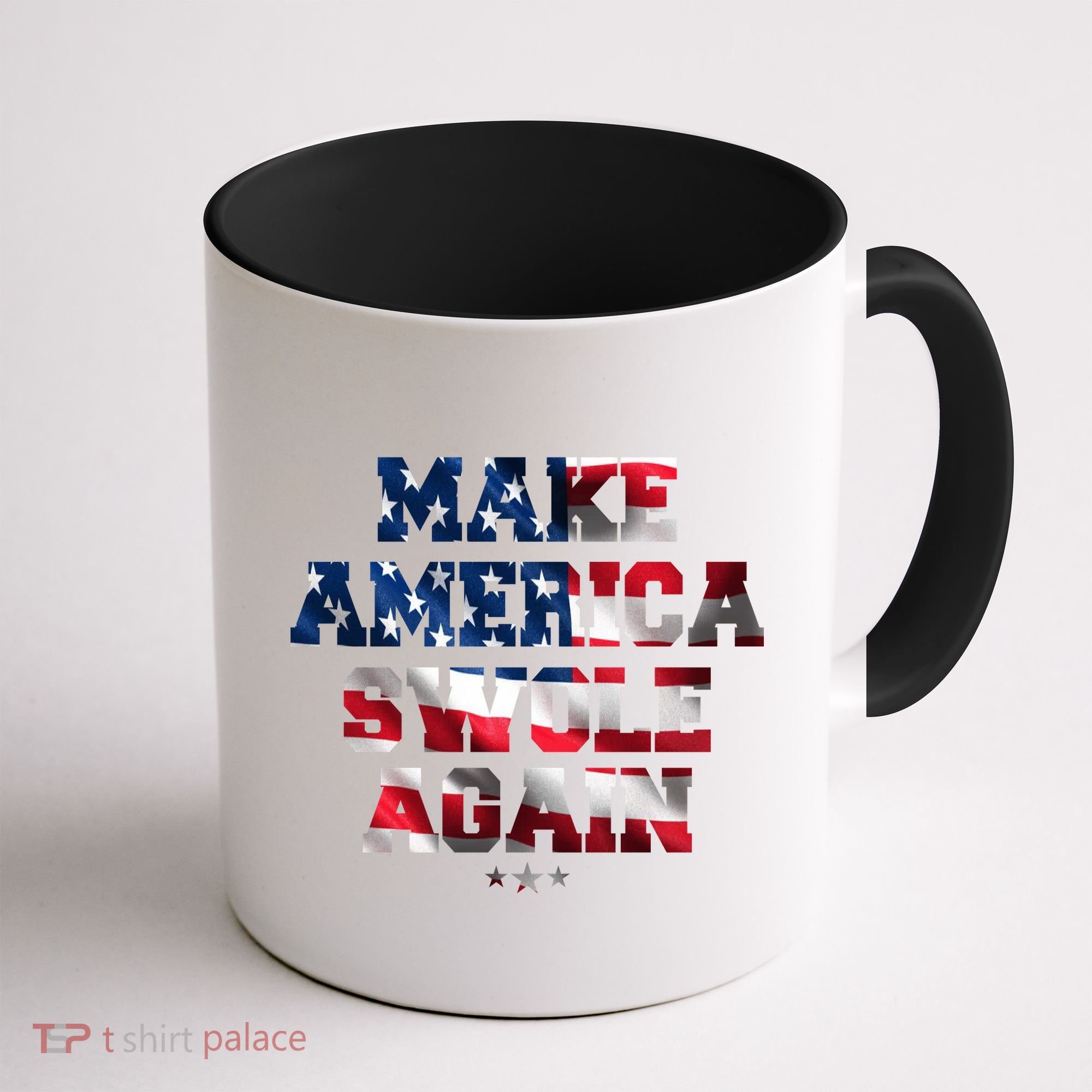 Make America Swole Again 4th of July USA Flag Coffee Mug