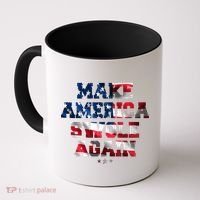 Make America Swole Again 4th of July USA Flag Coffee Mug thumb 0