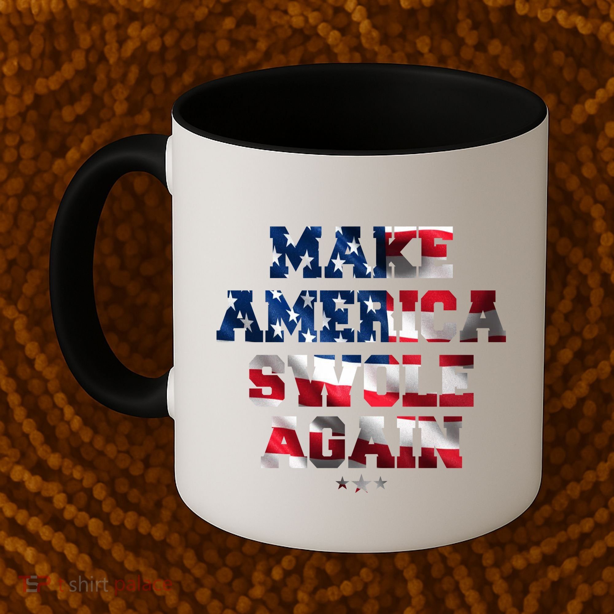 Make America Swole Again 4th of July USA Flag Coffee Mug