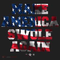 Make America Swole Again 4th of July USA Flag Beanie thumb 2