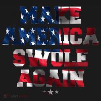 Make America Swole Again 4th of July USA Flag Women's Hoodie thumb 2