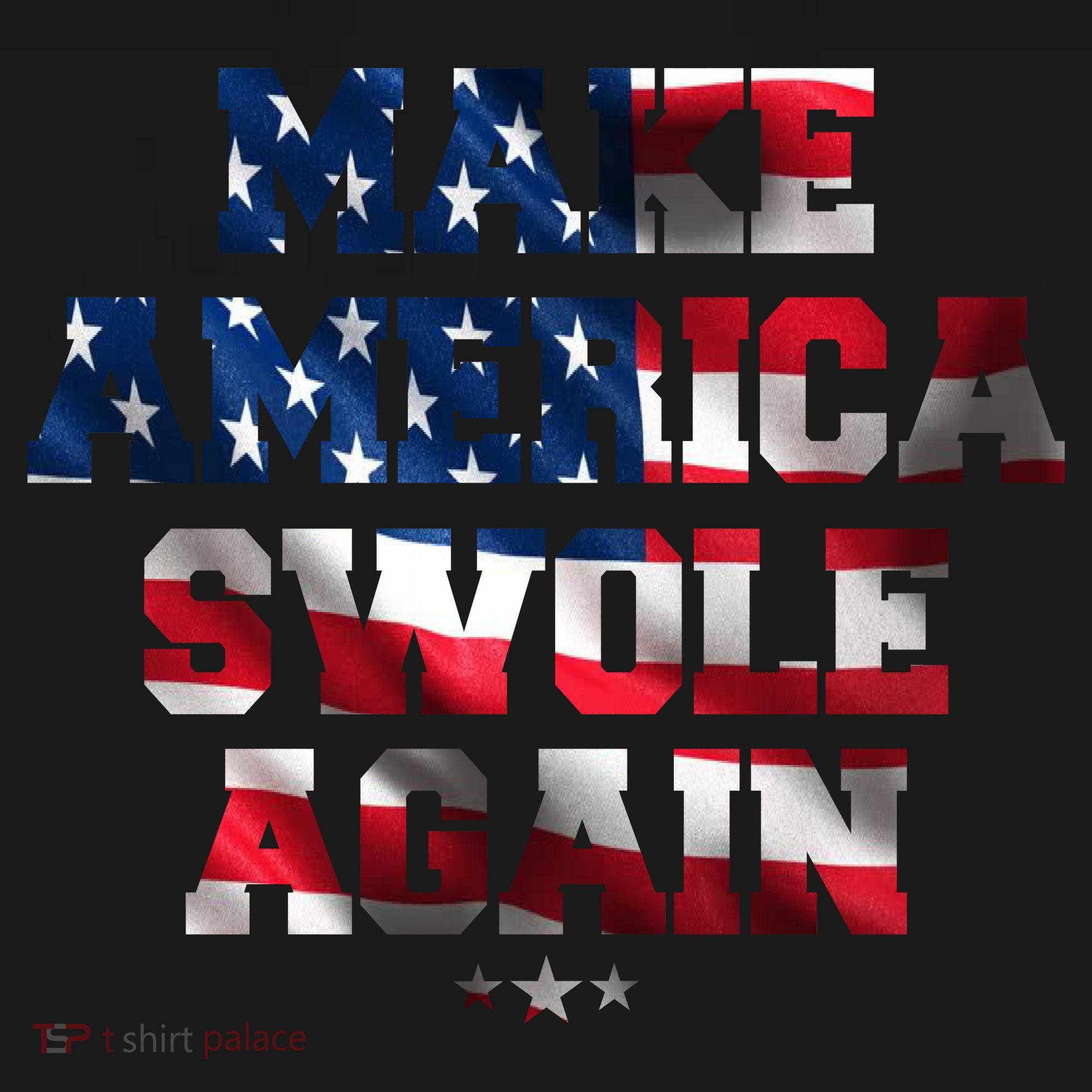Make America Swole Again 4th of July USA Flag Women's Hoodie