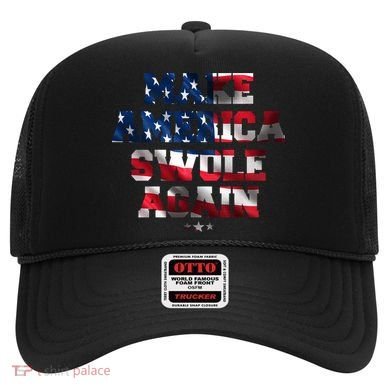 Make America Swole Again 4th of July USA Flag Hat