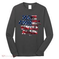 Make America Swole Again 4th of July USA Flag Long Sleeve Shirt thumb 0