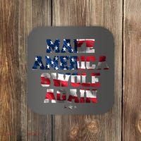 Make America Swole Again 4th of July USA Flag Coaster thumb 0