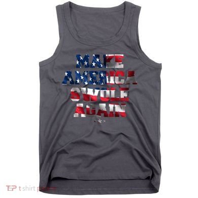 Make America Swole Again 4th of July USA Flag Tank Top
