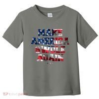 Make America Swole Again 4th of July USA Flag Toddler T-Shirt thumb 0