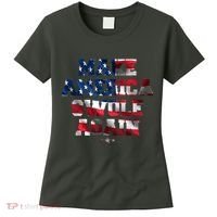 Make America Swole Again 4th of July USA Flag Women's T-Shirt thumb 0