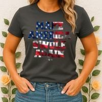 Make America Swole Again 4th of July USA Flag Women's T-Shirt thumb 2